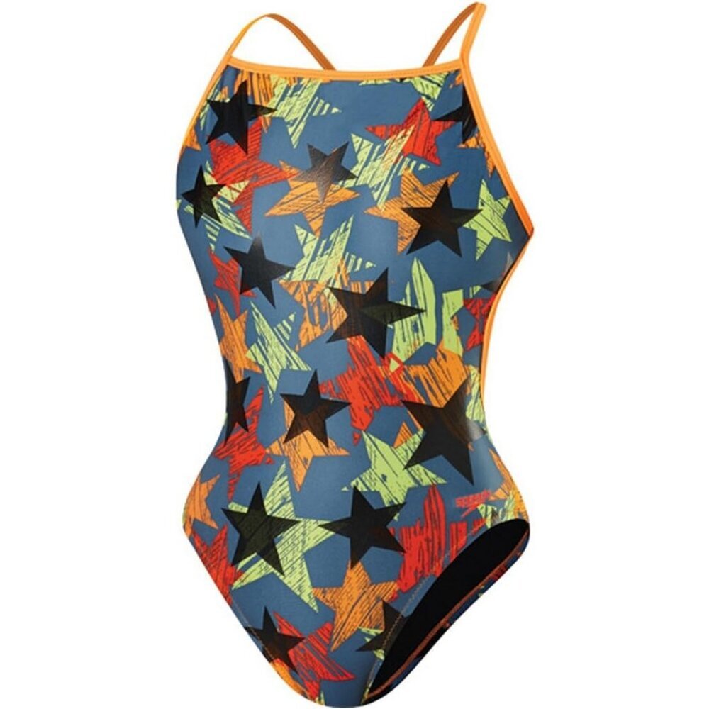 Speedo Flipturns Star Brite Extreme Back One Piece Swimsuit 8191517 Women's 28